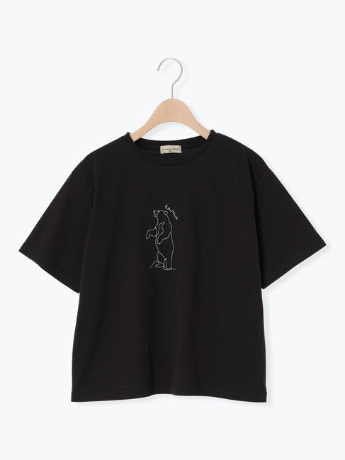 Samansa Mos2「◎アニマル刺繍Tシャツ」|Tシャツ・カットソー|