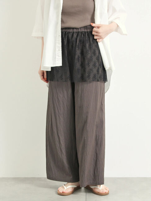 SM2「チュールレイヤードパンツ」|その他|チャコールグレー