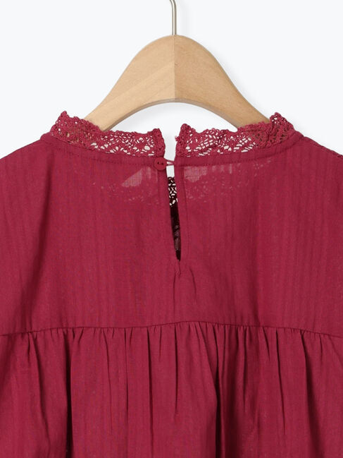 Samansa Mos2「フラワー柄刺繍レースブラウス」|シャツ・ブラウス|