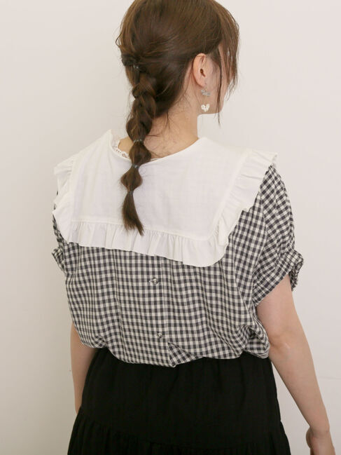 Samansa Mos2「セーラー襟Tシャツ」|Tシャツ・カットソー|