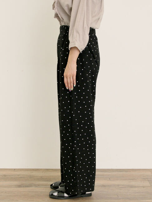 Samansa Mos2「【M/Lサイズ】レーヨン麻ゆるストレートパンツ」|その他|