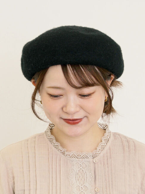 Samansa Mos2「【消臭効果】バスクベレー帽」|その他|ブラック