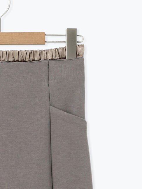 Samansa Mos2 blue「ダブルウエストナロースカート」|スカート|