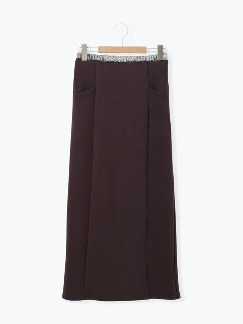 Samansa Mos2 blue「ダブルウエストナロースカート」|スカート|