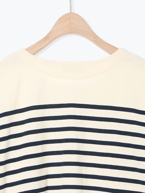 Samansa Mos2「パネルボーダーロングスリーブカットソー」|Tシャツ・カットソー|