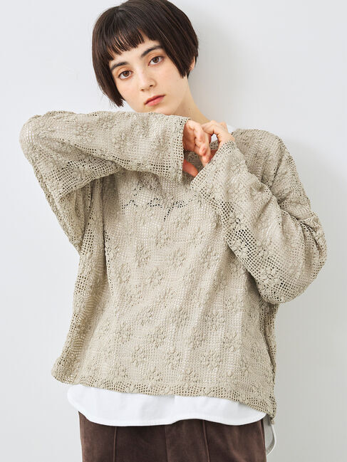 SM2「透かし柄ふくれジャカードプルオーバー」|Tシャツ・カットソー|