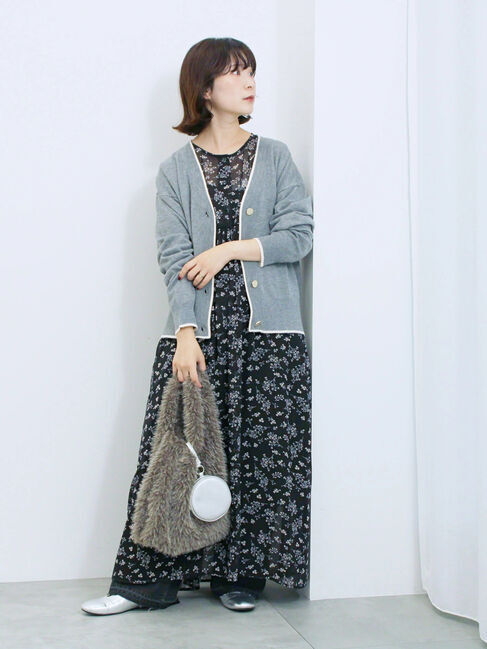 Samansa Mos2 blue「◎花柄ワンピース」|ワンピース|