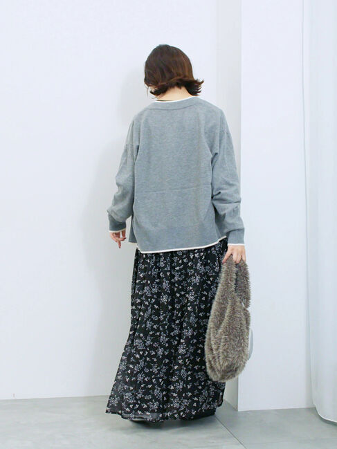 Samansa Mos2 blue「◎花柄ワンピース」|ワンピース|