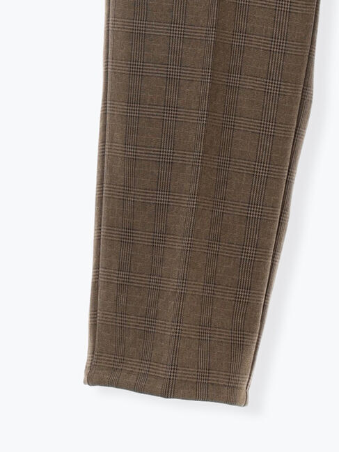 Samansa Mos2 blue「カチオン染めチェックパンツ」|その他|