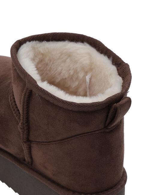 Samansa Mos2 blue「厚底ボアブーツ」|ショートブーツ|