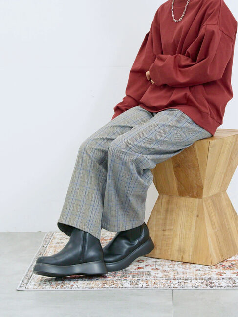 Samansa Mos2 blue「サイドゴアブーツ」|ショートブーツ|