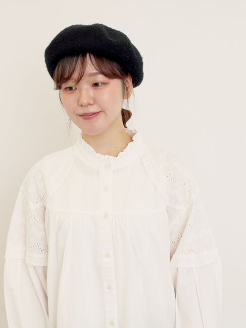 Samansa Mos2「ボレロ風刺繍ブラウス」|シャツ・ブラウス|オフホワイト