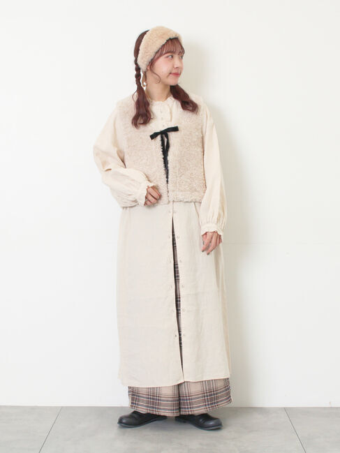 Samansa Mos2「【M/Lサイズ】チェック柄ワイドパンツ」|その他|