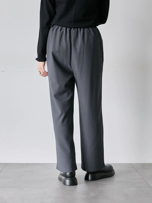 Samansa Mos2 blue「カットジョーゼット裏ボンディングパンツ」|その他|