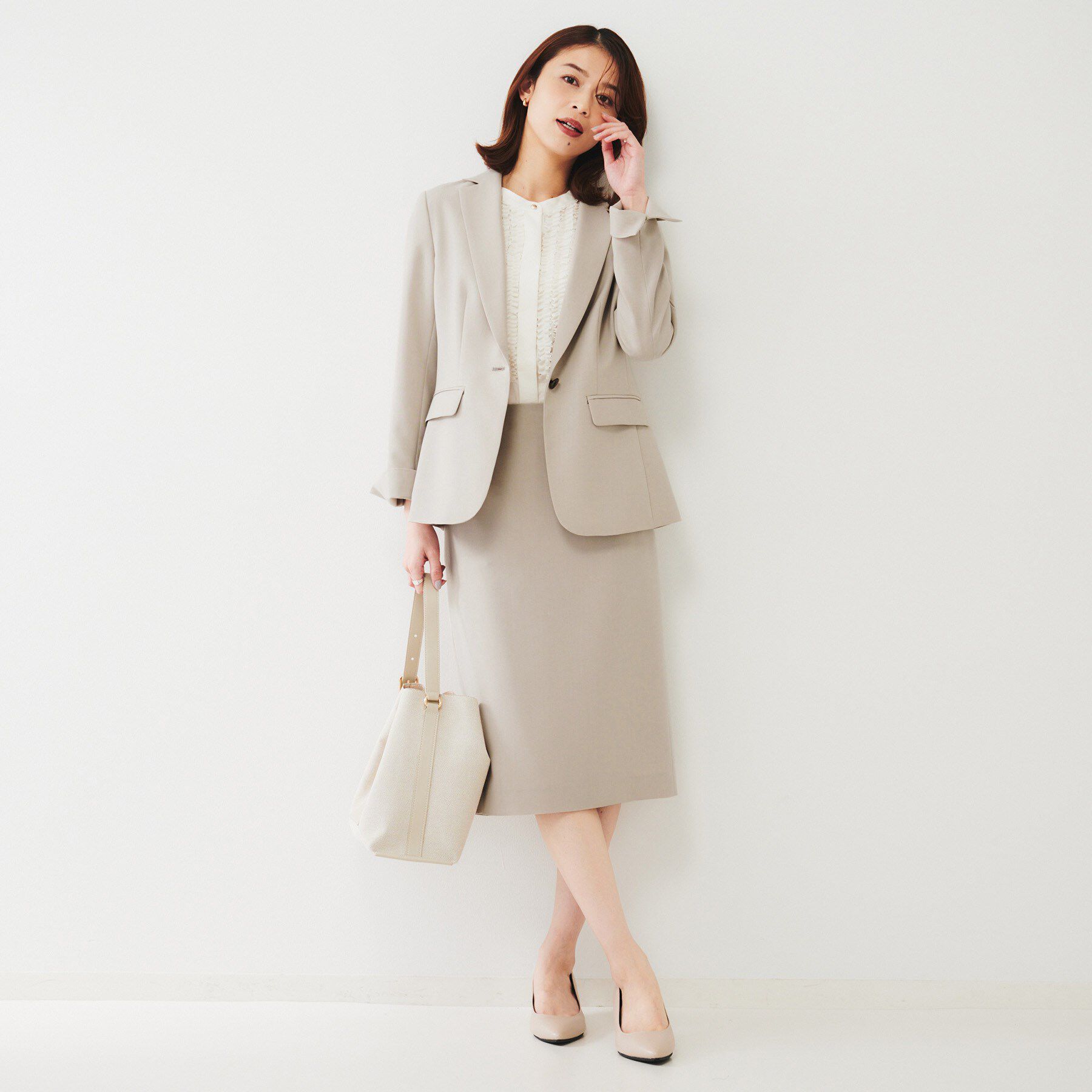 UNTITLED「【通勤スーツ】ライトウェイト タイトスカート」|スカート|