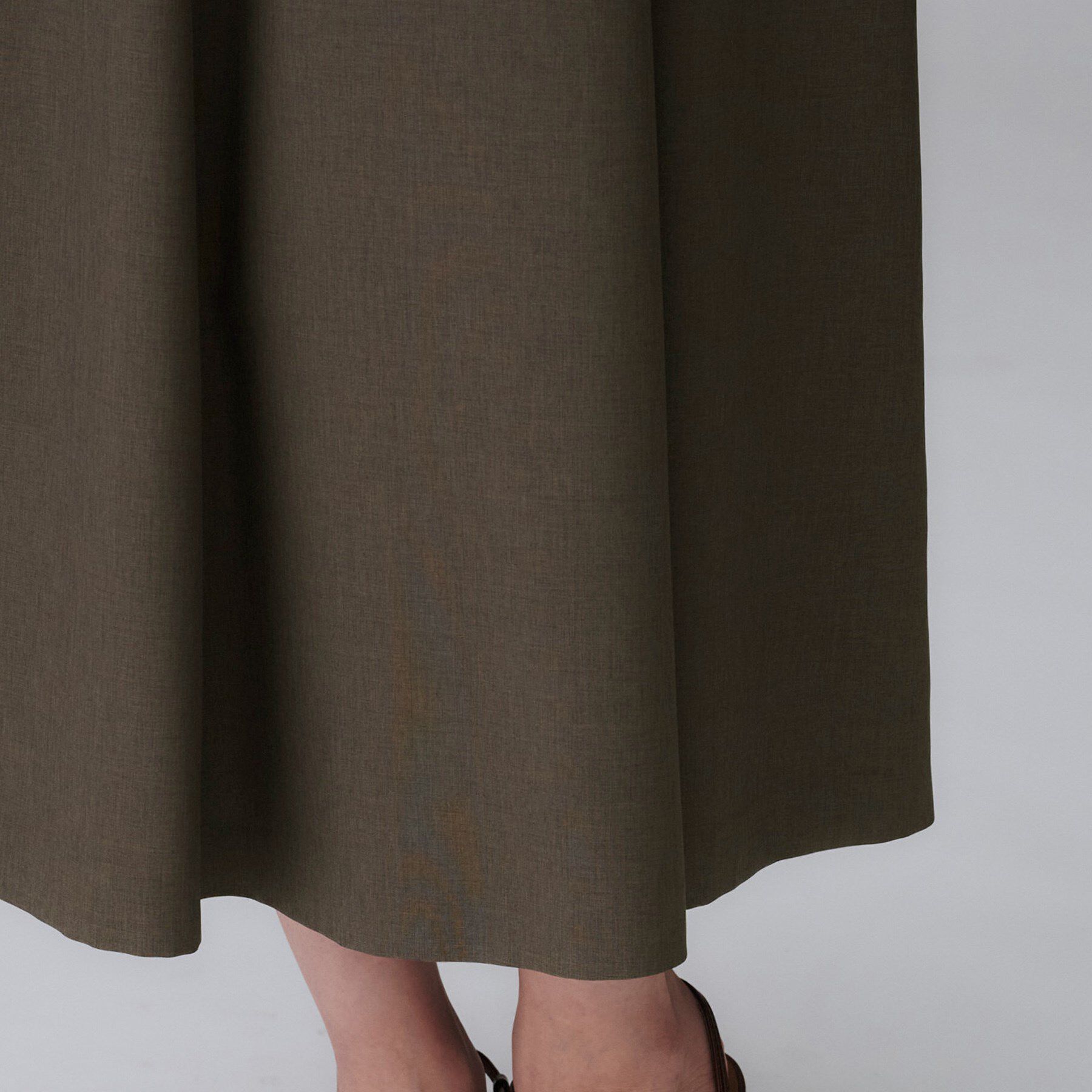 UNTITLED「【きれいめカジュアル/セミフレア】異素材ドッキングワンピース」|ワンピース|