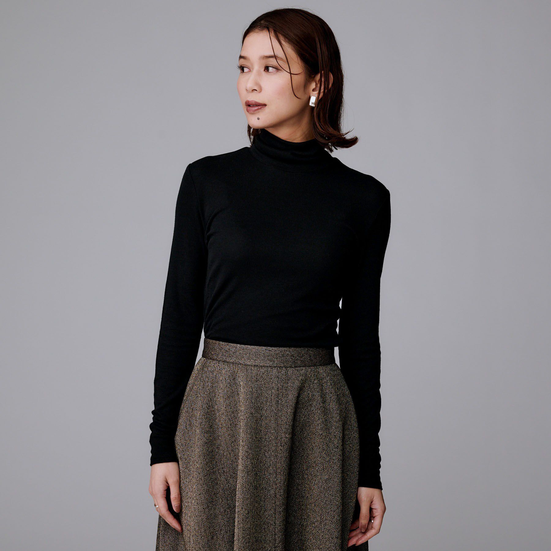 UNTITLED「【吸湿発熱/洗える】ハイネックインナー」|Tシャツ・カットソー|