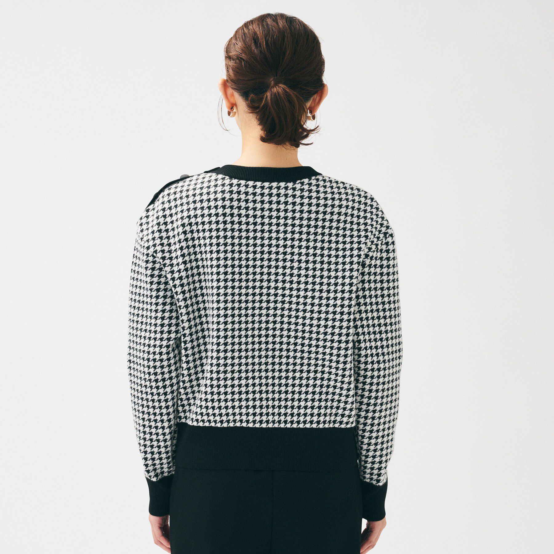 UNTITLED「【洗える/コンパクト丈】チドリジャカード プルオーバー」|ニット・セーター|