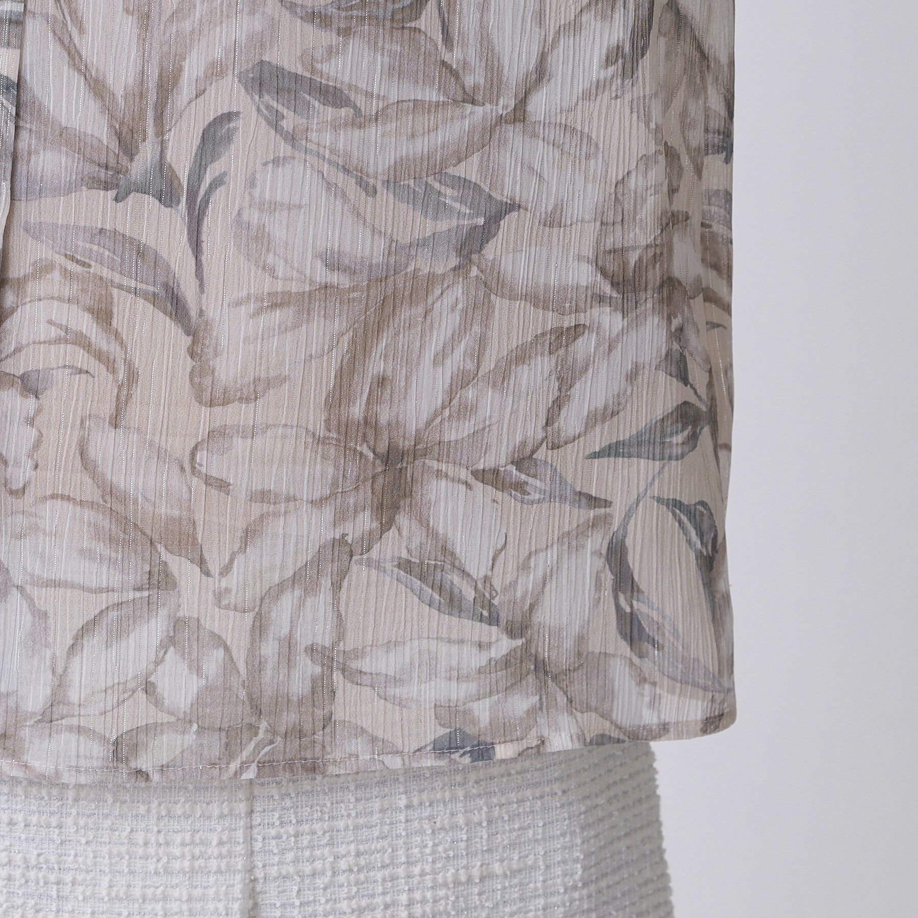 COUP DE CHANCE「【手洗い可／日本製】花柄ボウタイブラウス」|シャツ・ブラウス|