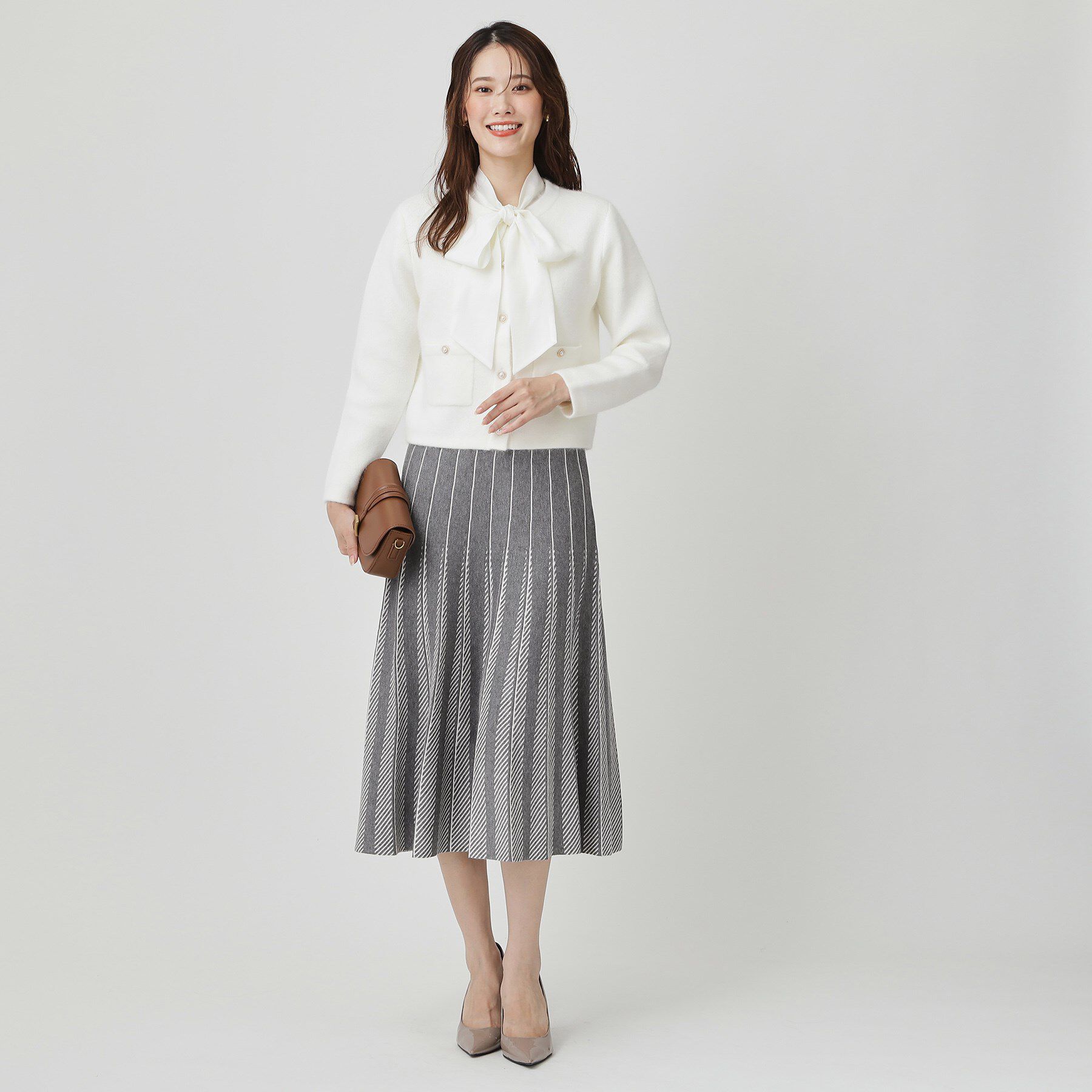 COUP DE CHANCE「【手洗い可】ニットプリーツフレアスカート」|スカート|