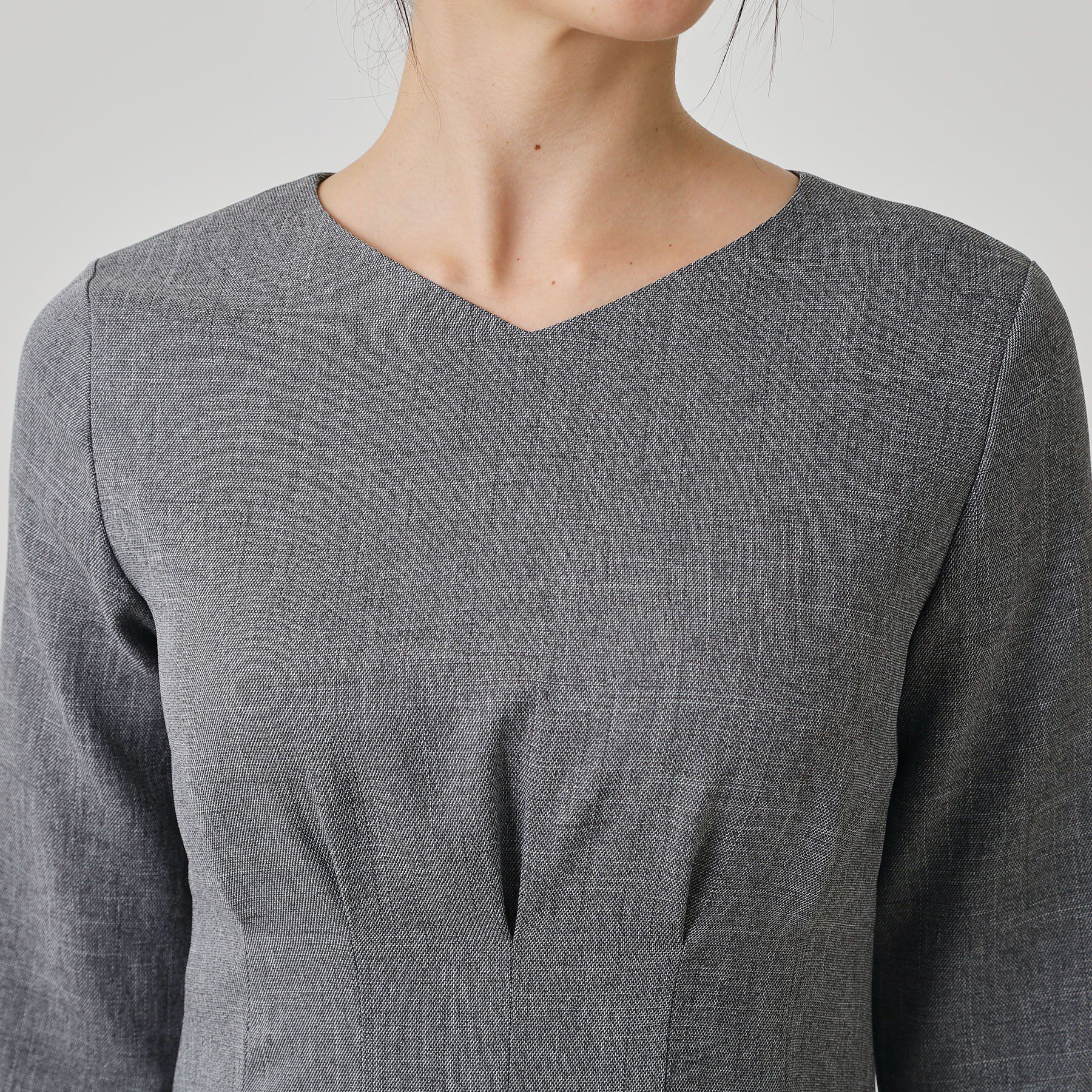 COUP DE CHANCE「【手洗い可／日本製】タックデザインワンピース」|ワンピース|