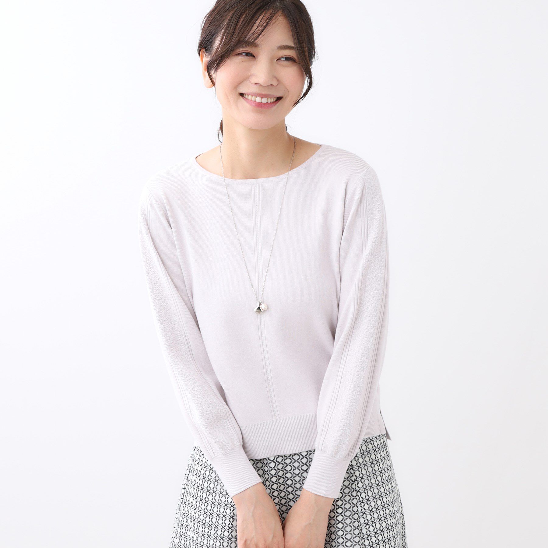 Reflect「【選べる6色／長く着られる◎】ボートネックニット」|ニット・セーター|