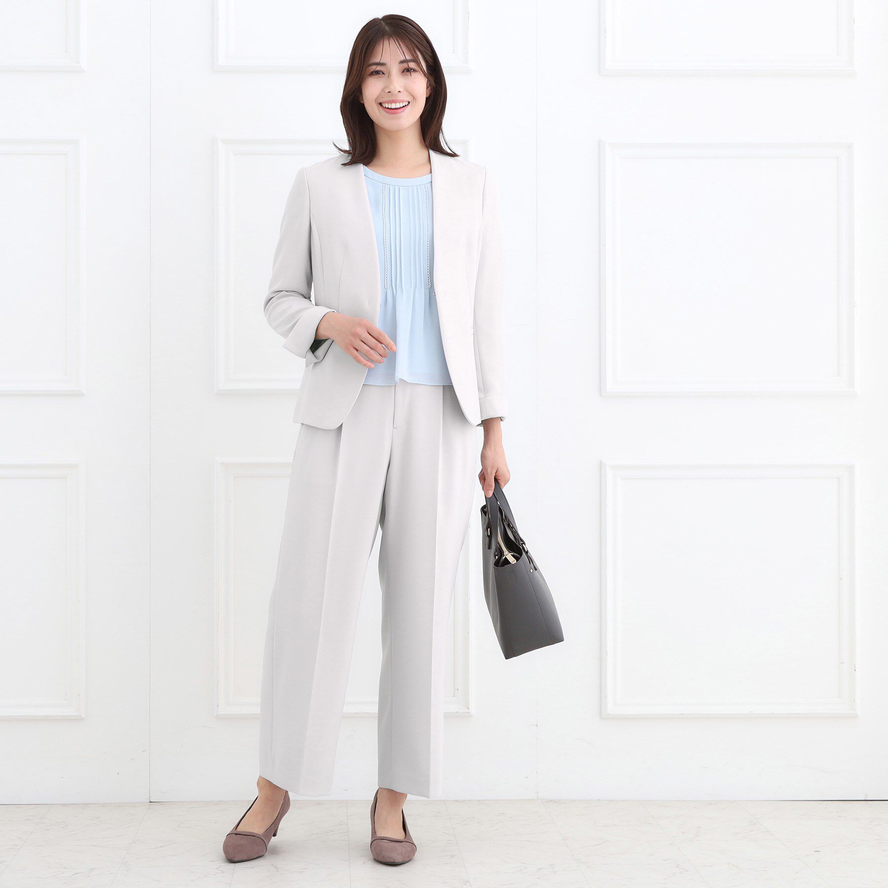 Reflect「【フォーマル／入卒／通勤／セットアップ可】ノーカラージャケット」|ノーカラージャケット|