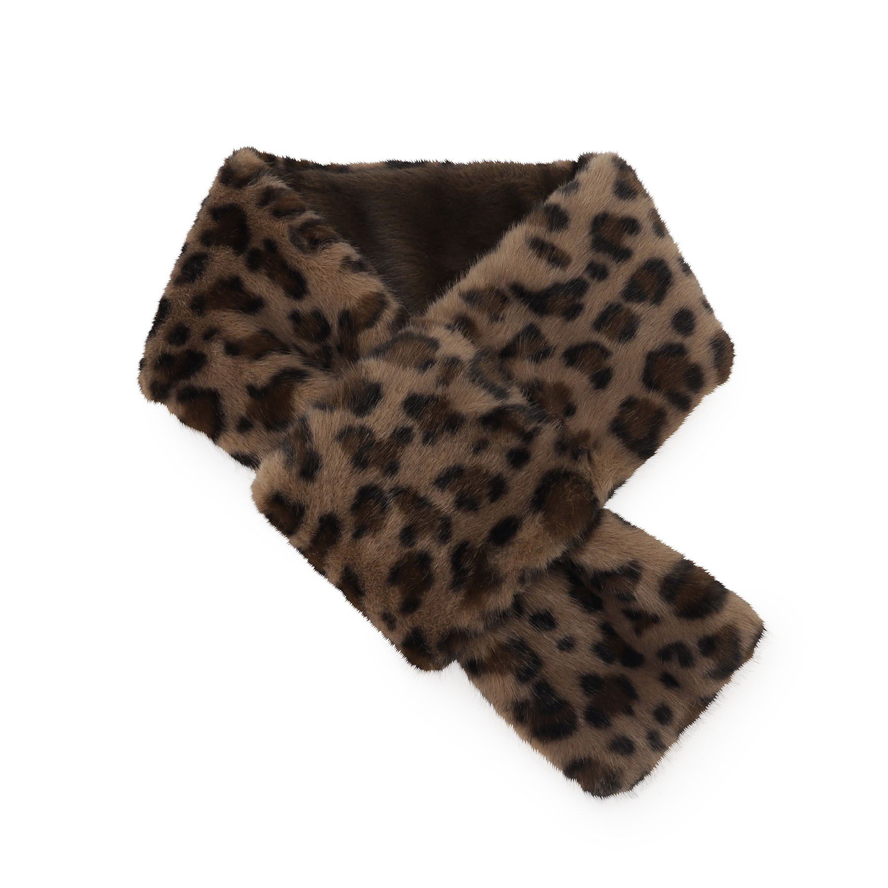 Reflect「【コーディネートのアクセントに◎】リバーシブルフェイクファーストール」|ストール|モカブラウン(142