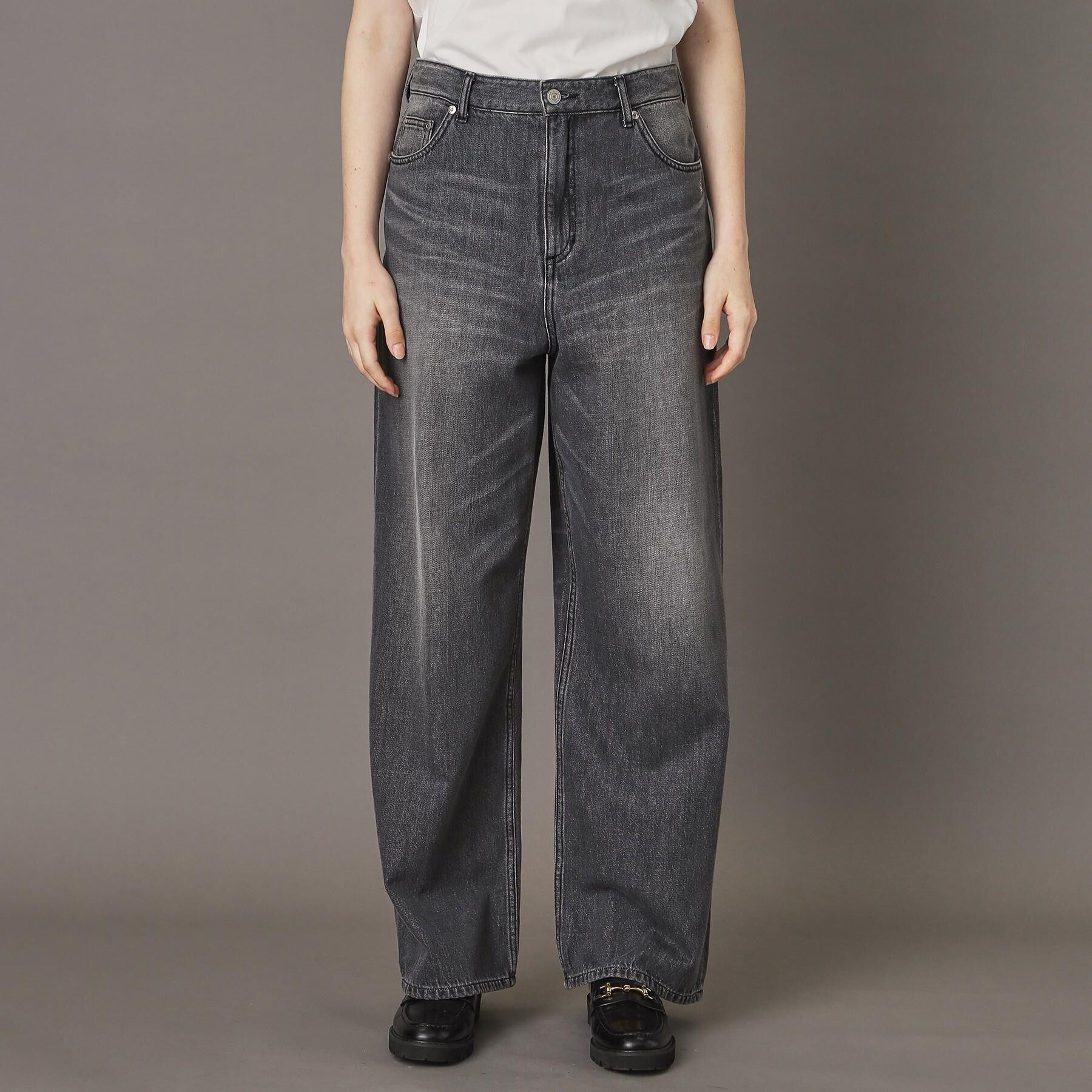 DRESSTERIOR「【大人百花モデル美香さん着用/CLASSY.12月号/otonaMUSE11月号掲載】ヴィンテージ加」|デニム|グレー(012)