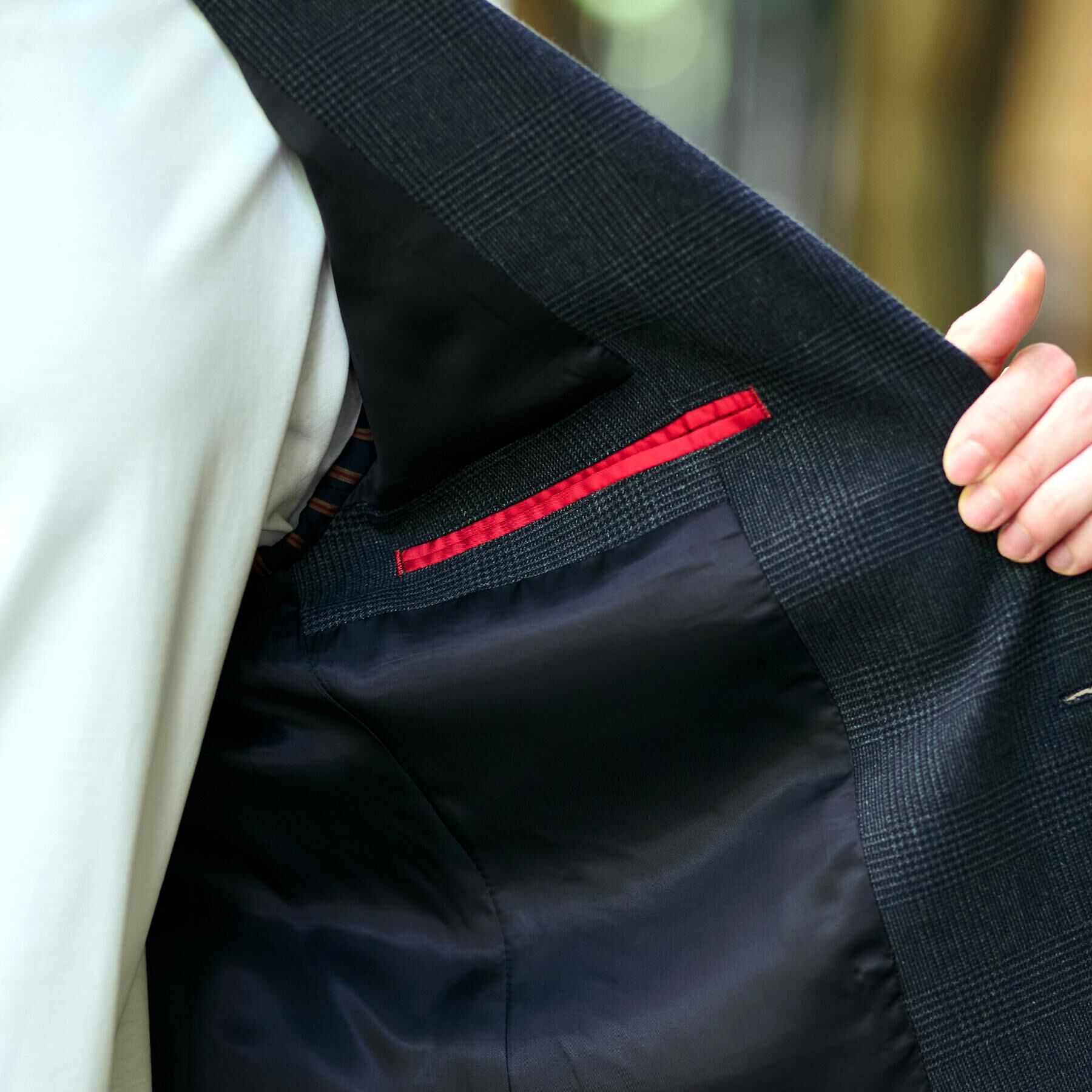 DRESSTERIOR「【セットアップ可/Momomax11月号掲載】ストレッチソフトタッチ チェックジャケット」|テーラードジャケット|