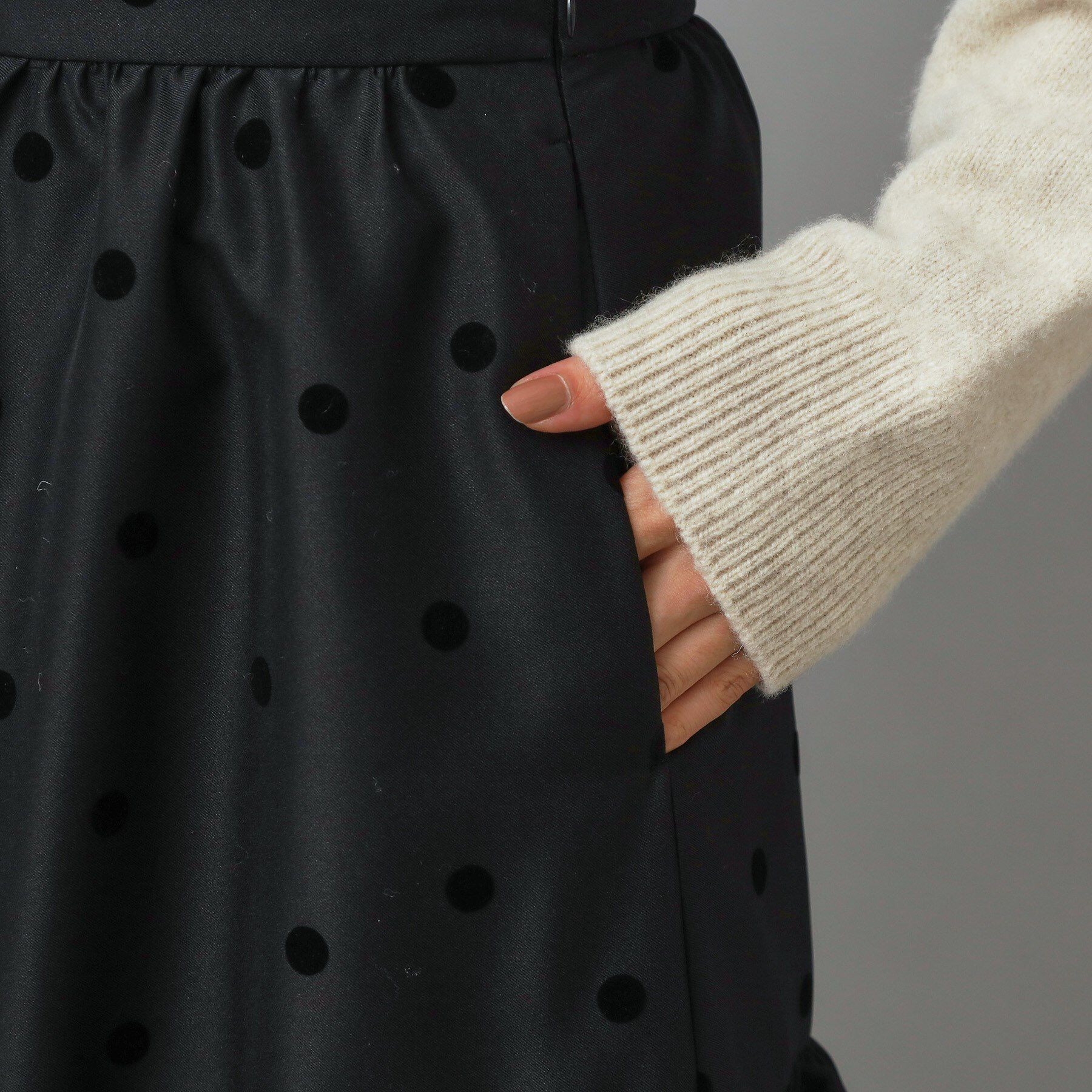 DRESSTERIOR「【CLASSY.12月号掲載】フロッキードットスカート」|スカート|