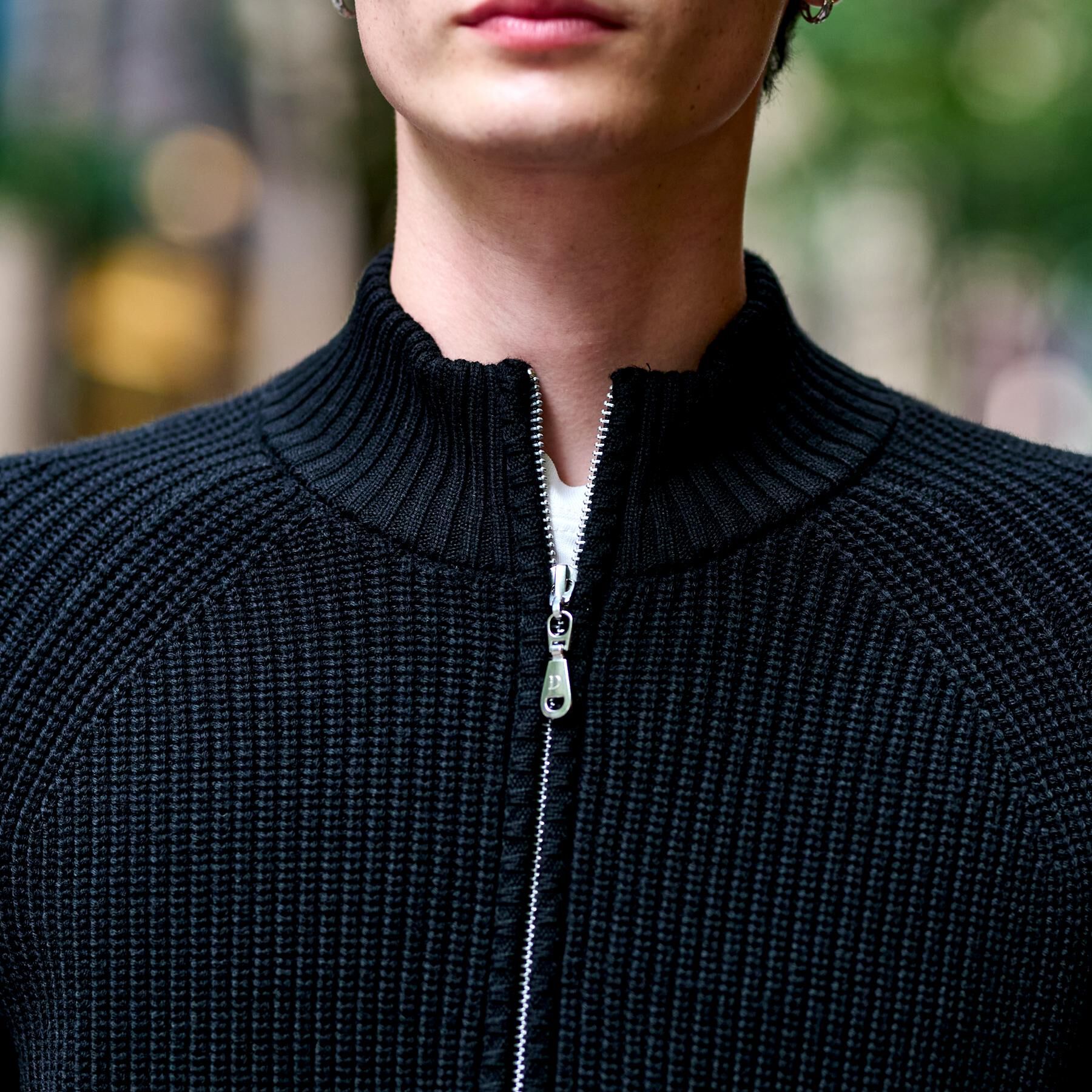 DRESSTERIOR「ミリタリーニットジャケット」|カーディガン|