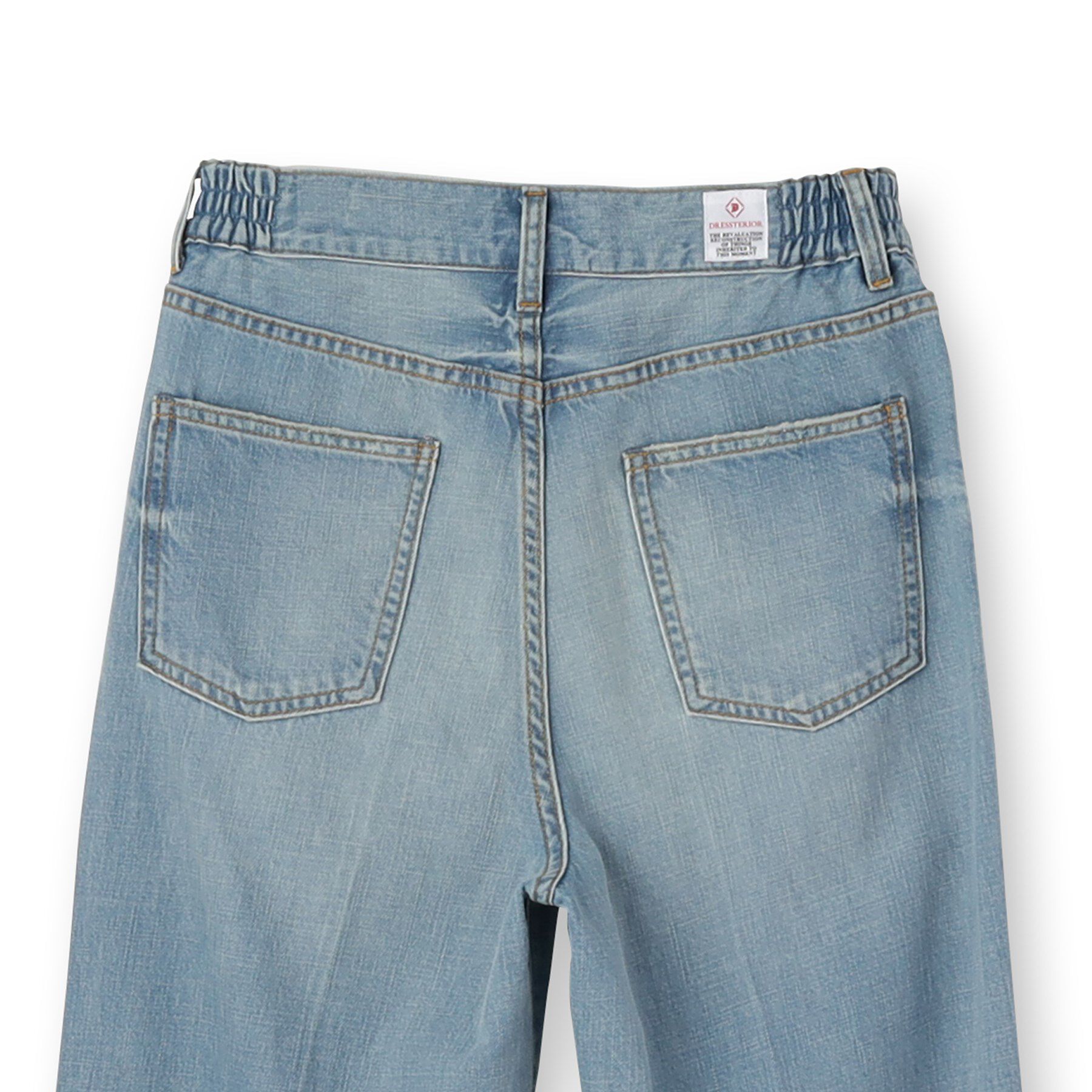 DRESSTERIOR「センタープレスストレートデニム」|デニム|