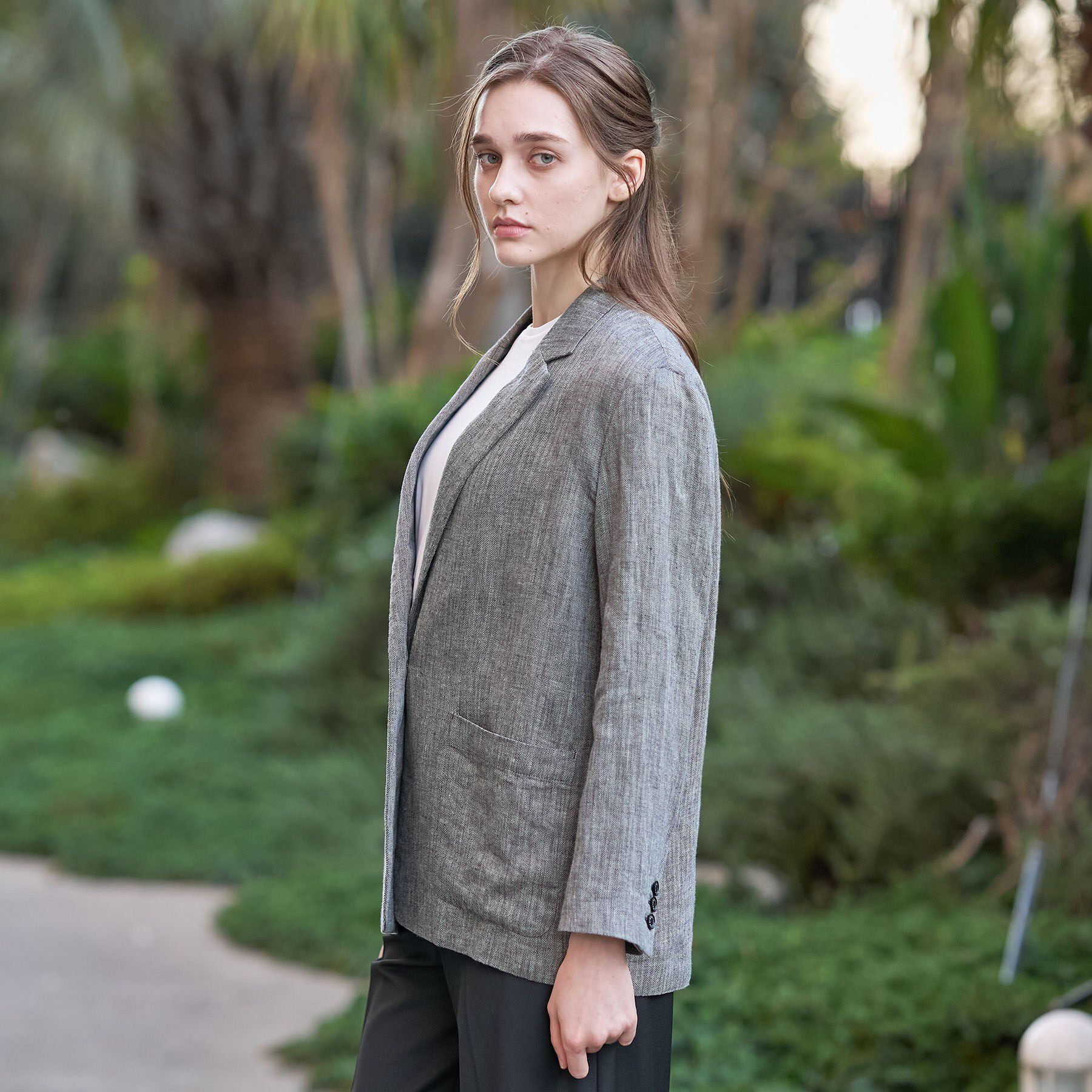 DRESSTERIOR「ウォッシャブルリネンライトジャケット」|テーラードジャケット|