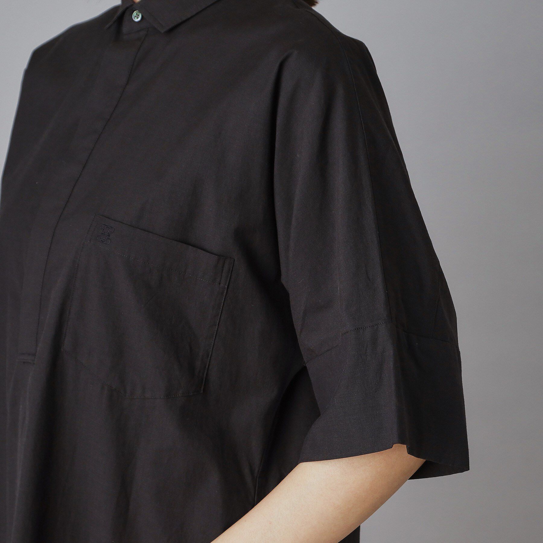 DRESSTERIOR「TICCA（ティッカ）テント半袖シャツワンピース」|ワンピース|