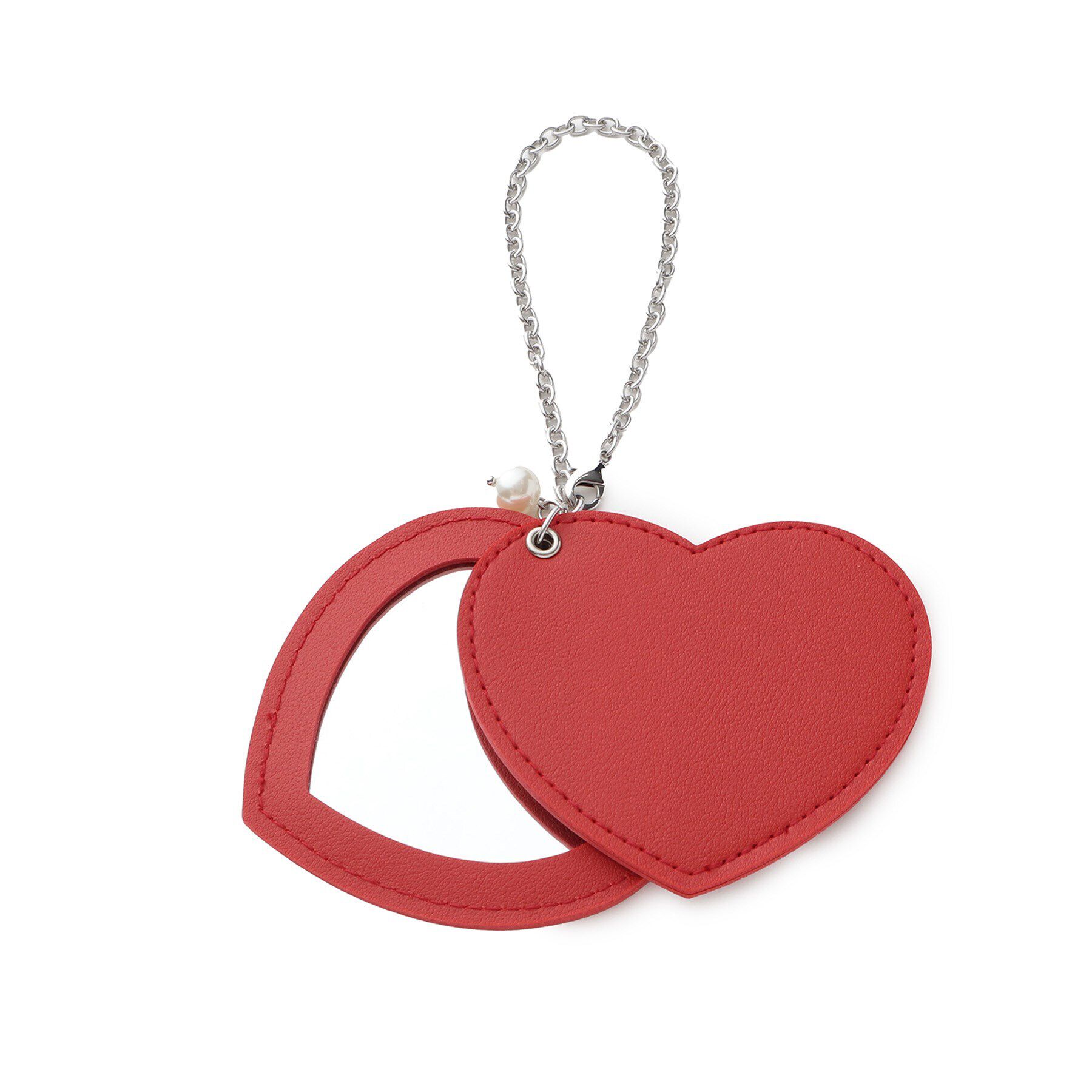 grove「ハートミラーチャーム」|キーケース|レッド(063)