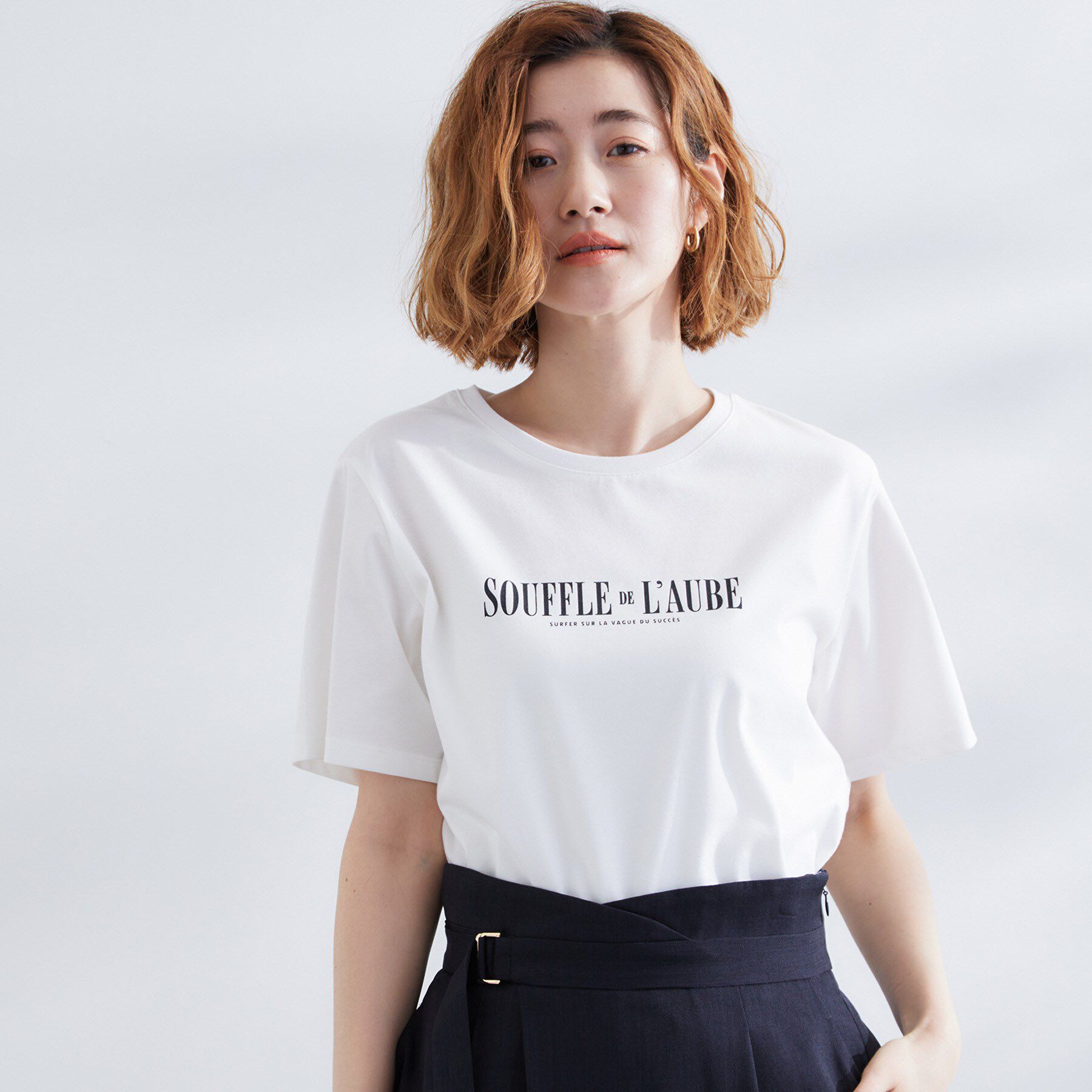 grove「【UVカット・接触冷感】ベーシックロゴTシャツ」|Tシャツ・カットソー|
