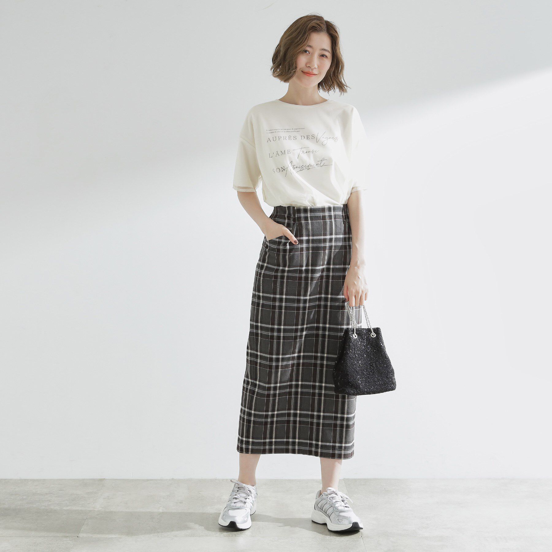 grove「ラフだけどおしゃれ　チュールレイヤードTシャツ」|Tシャツ・カットソー|