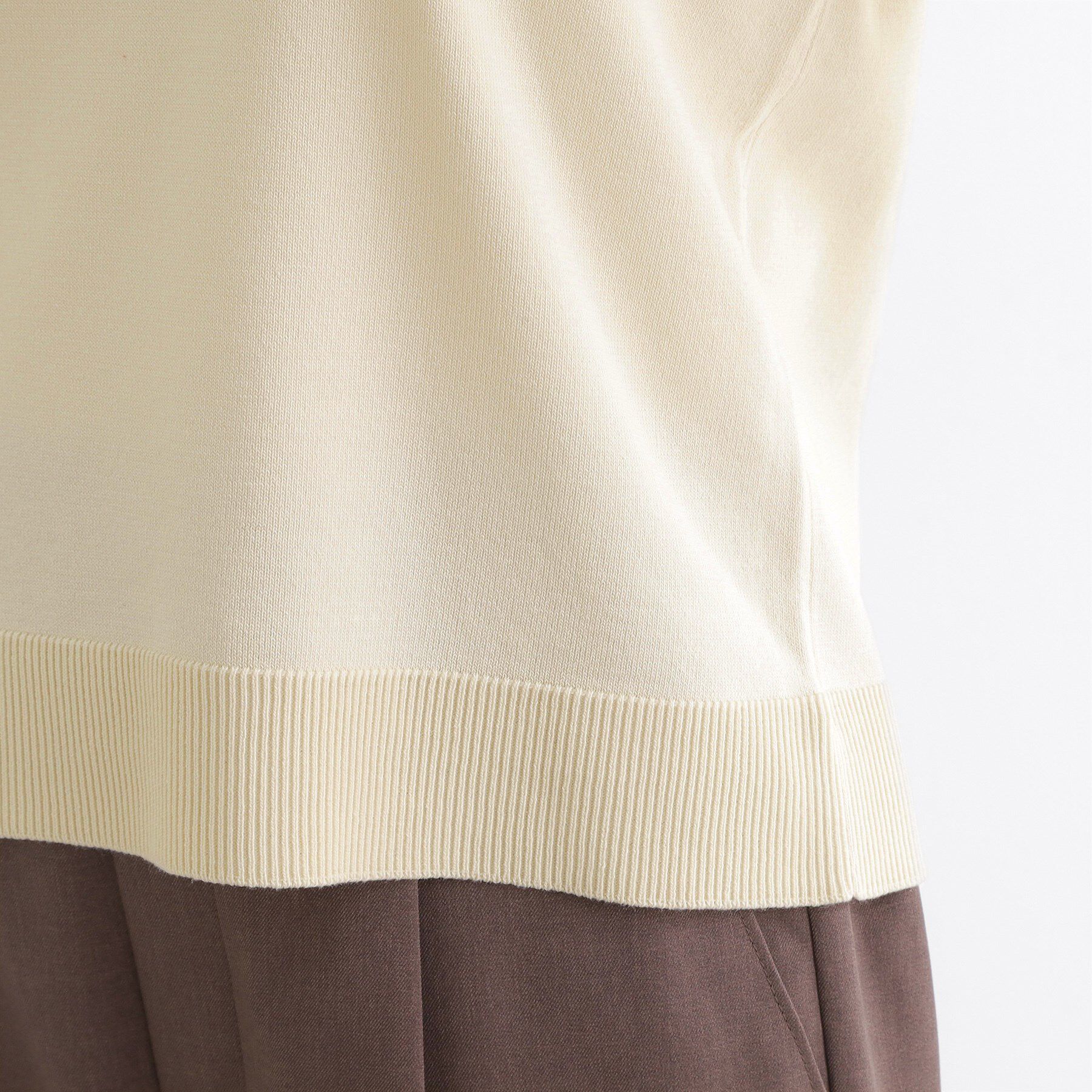 grove「【二の腕カバー】繊細さと上品さをまとう袖刺繍プルオーバーニット」|ニット・セーター|