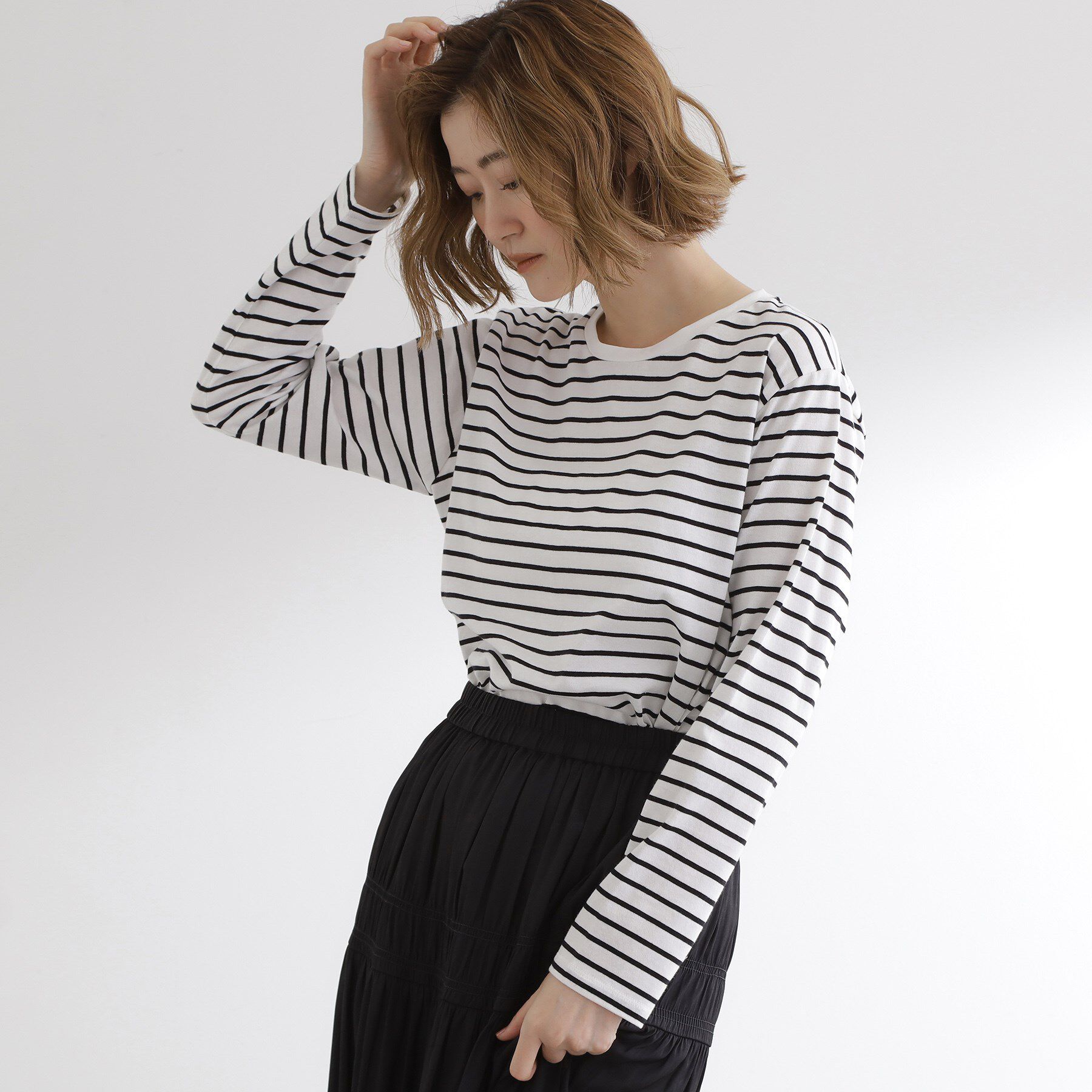 grove「ボーダーアソートベーシックロンT」|Tシャツ・カットソー|