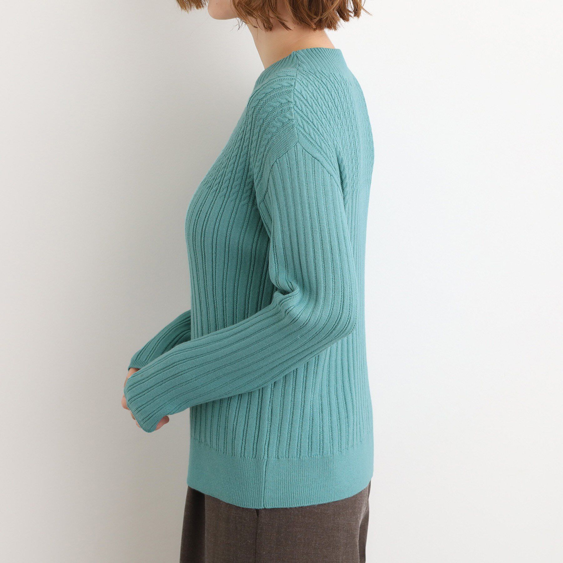 grove「【毛玉軽減／洗える】ミニケーブルニット」|ニット・セーター|