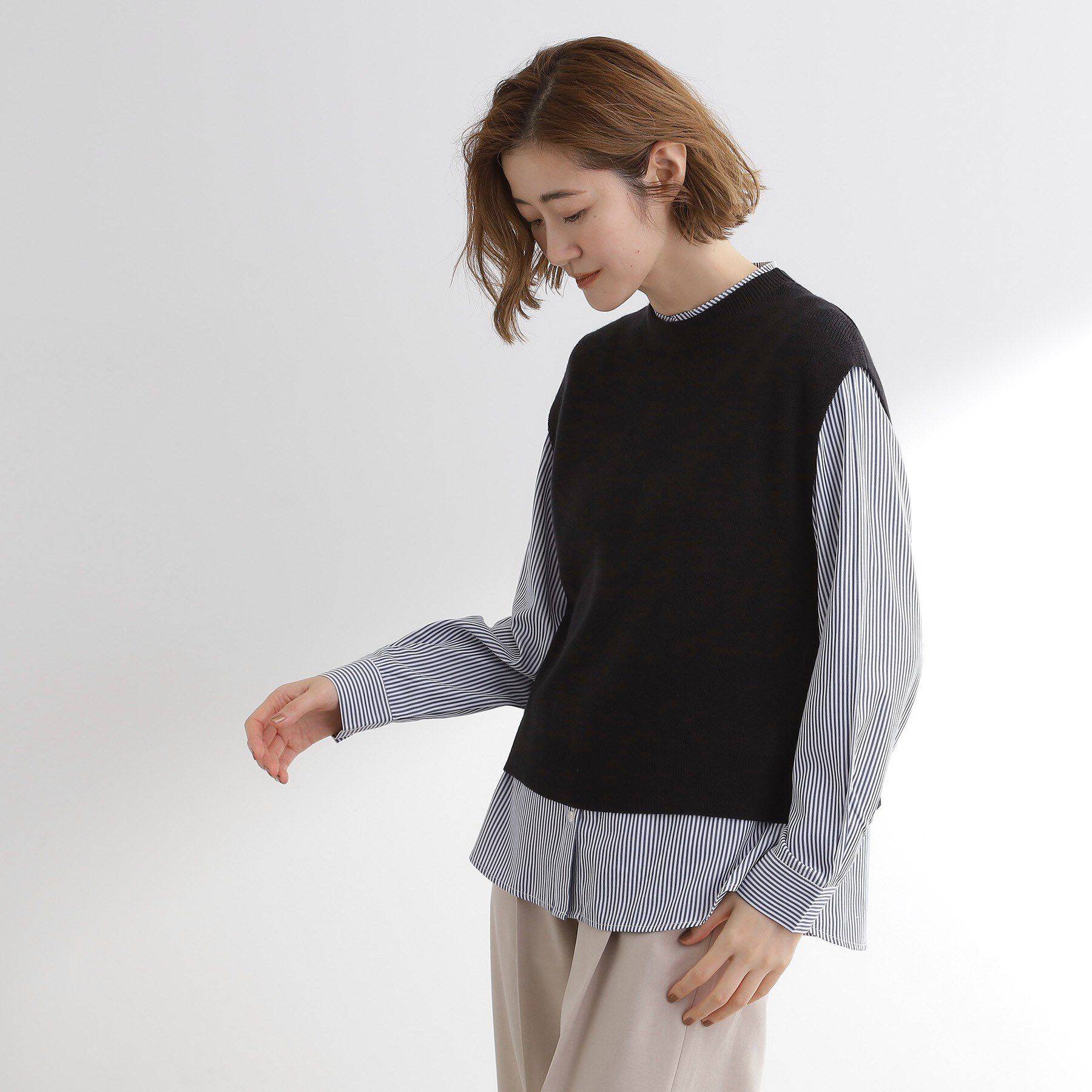 grove「ニットベスト&times;シャツセット」|その他|