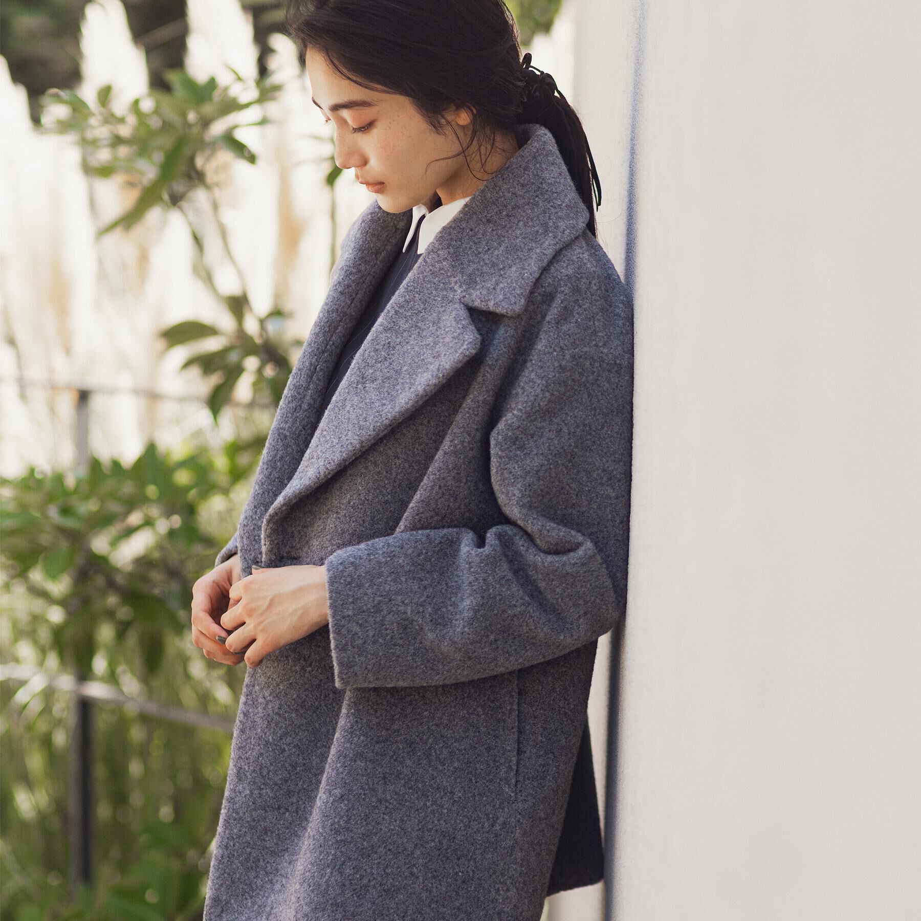 grove「ふんわりまとう、オーバーサイズテーラーコート」|チェスターコート|