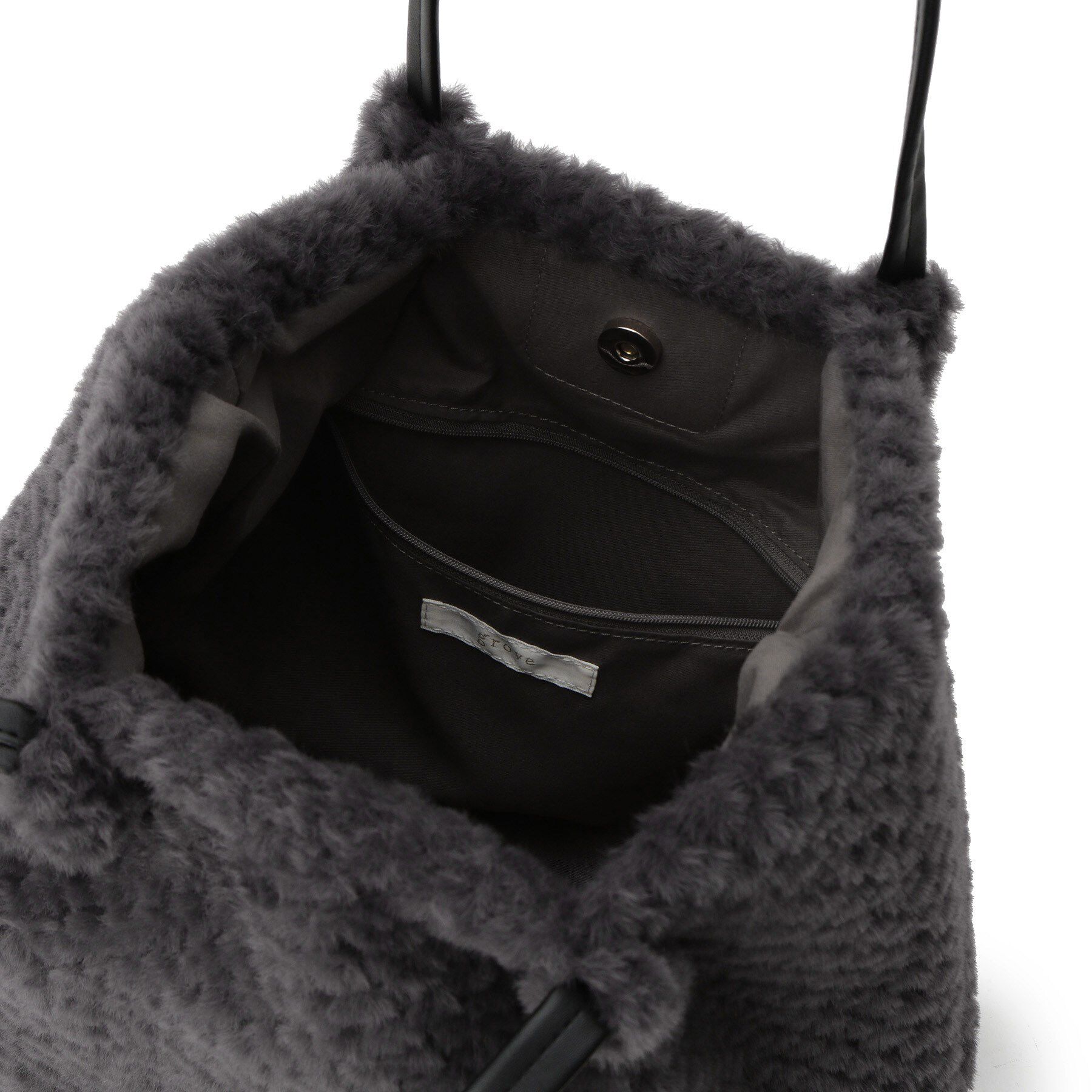 grove「ポコポコエコファータッセルトート」|トートバッグ|