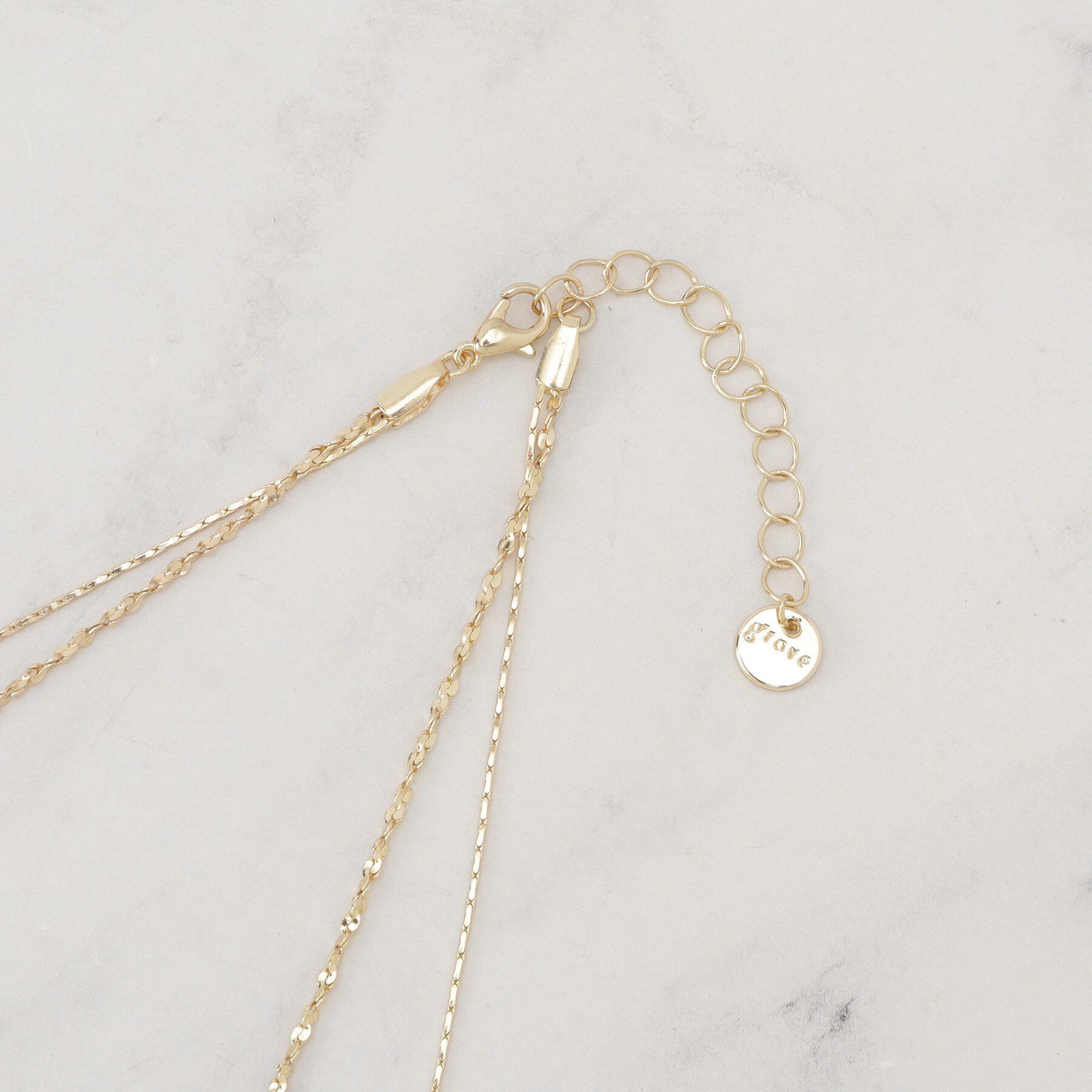 grove「2連キラキラデザインチェーンネックレス」|ネックレス|