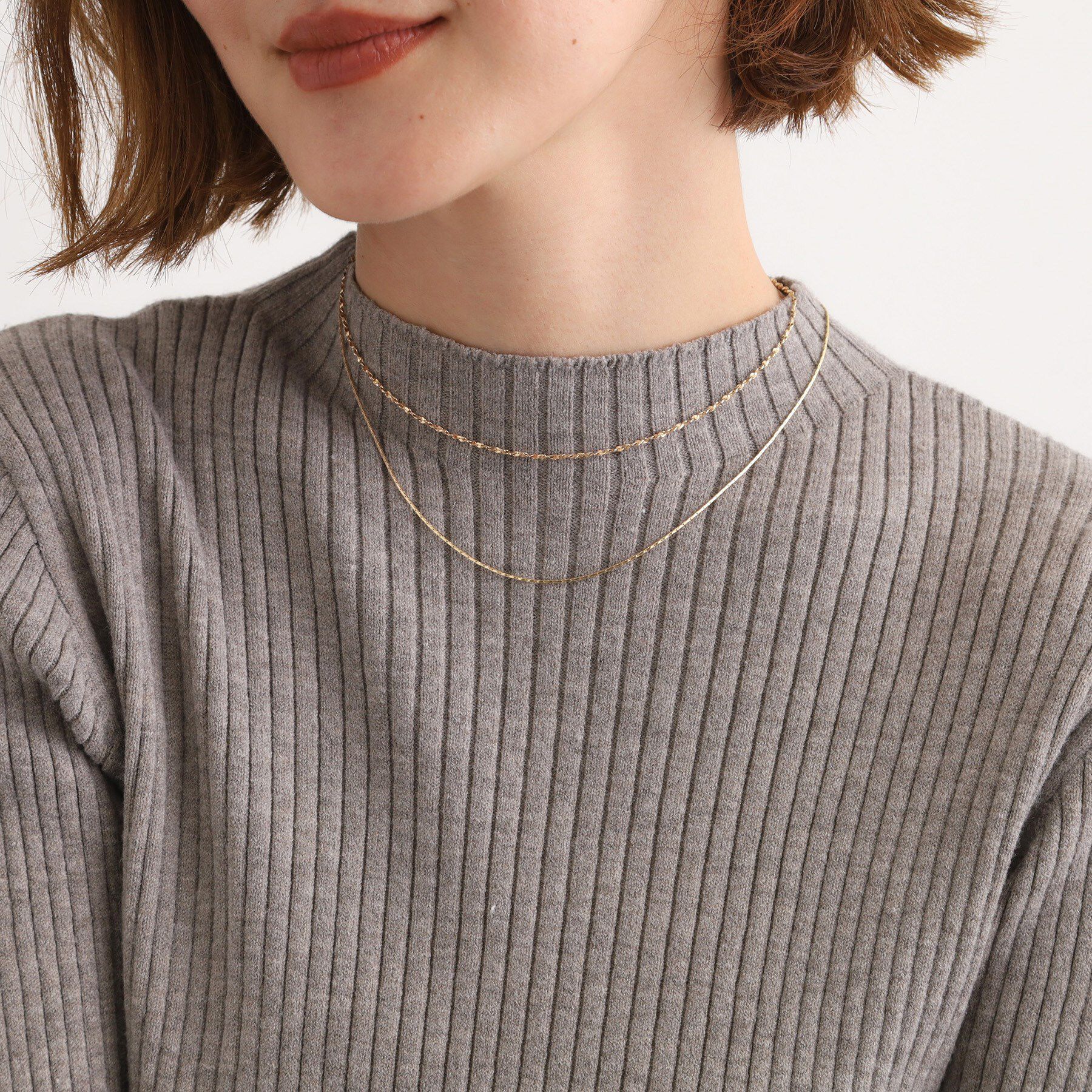 grove「2連キラキラデザインチェーンネックレス」|ネックレス|