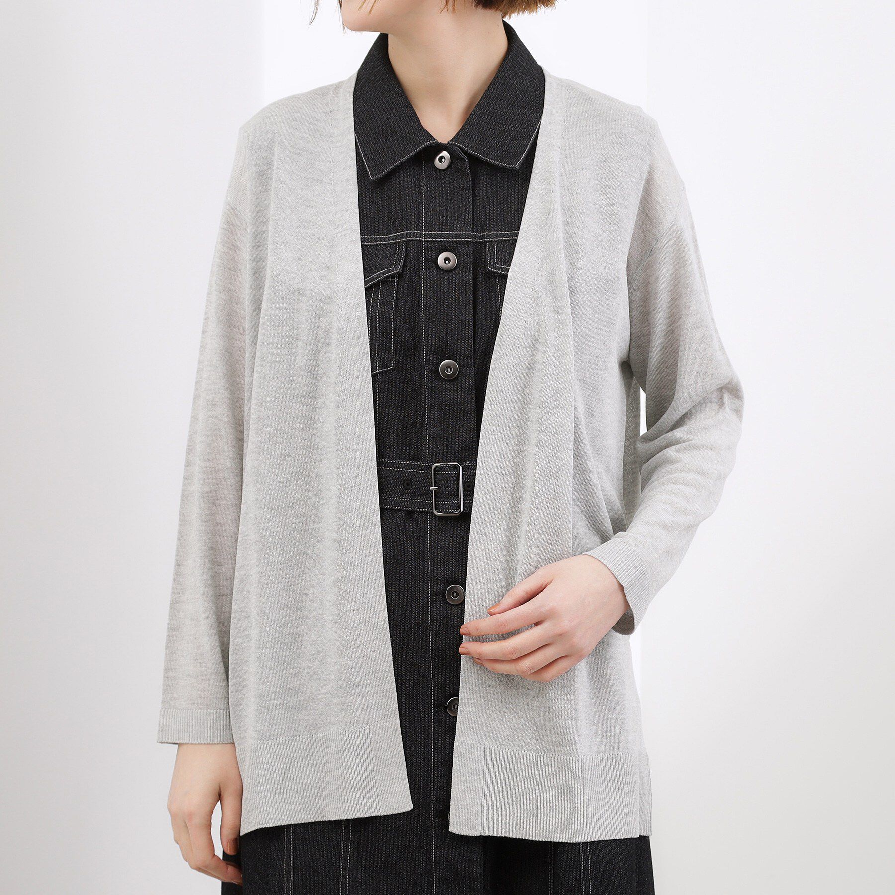 grove「【接触冷感／UVカットetc】ベーシックロングカーディガン」|カーディガン|