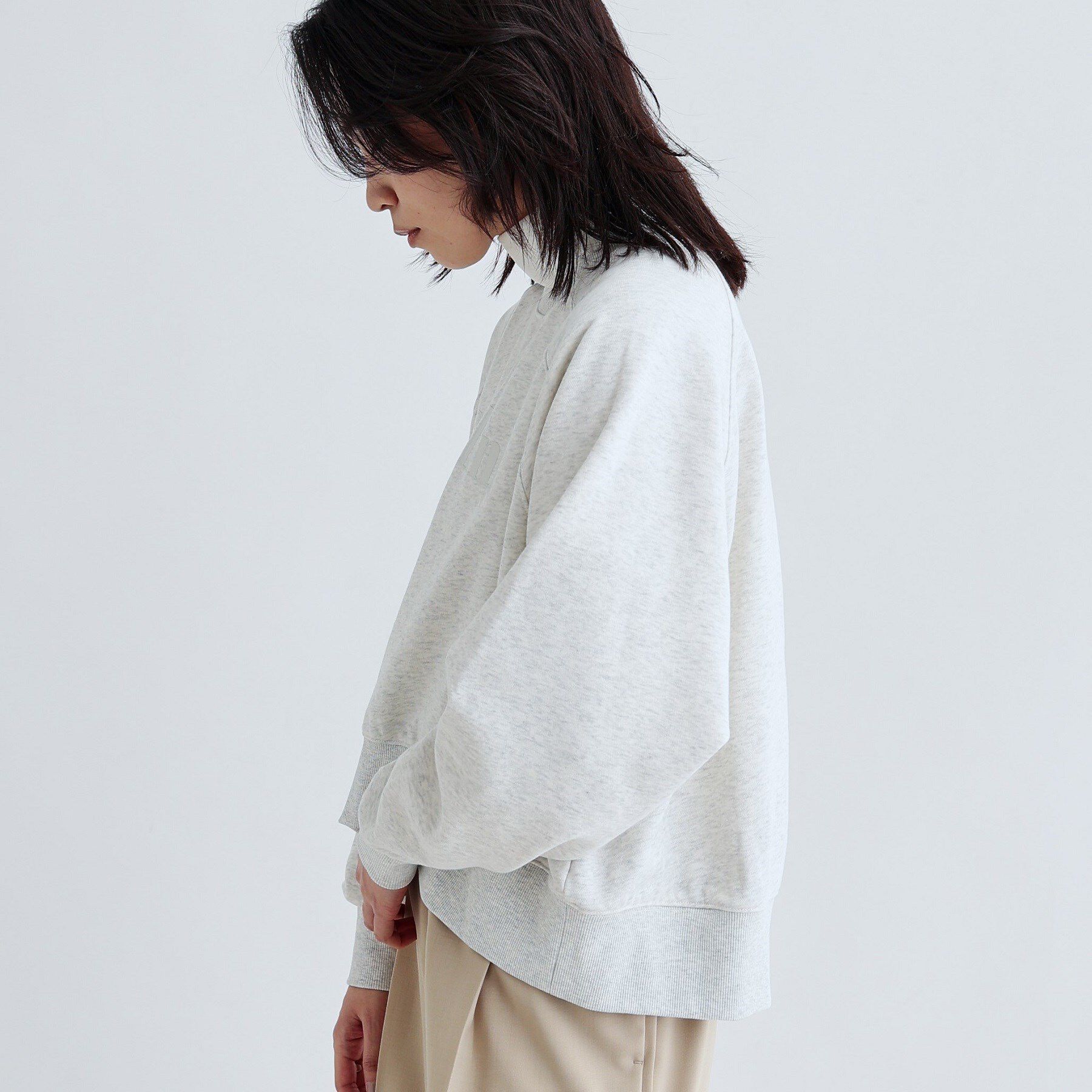 GALLEST「ラウンドヘム裏毛ロゴトップス」|パーカー|