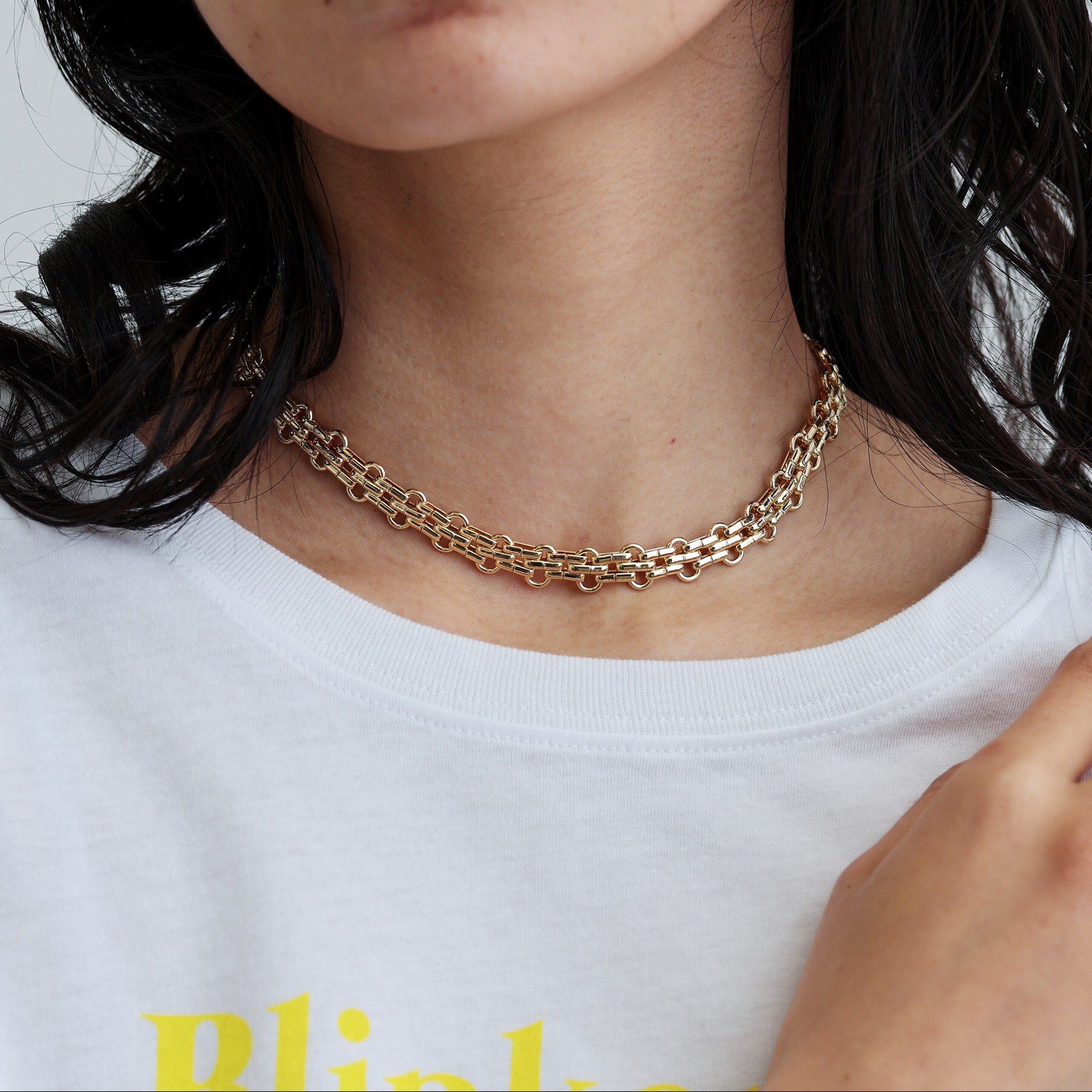 GALLEST「チェーンショートネックレス」|ネックレス|ゴールド(007)