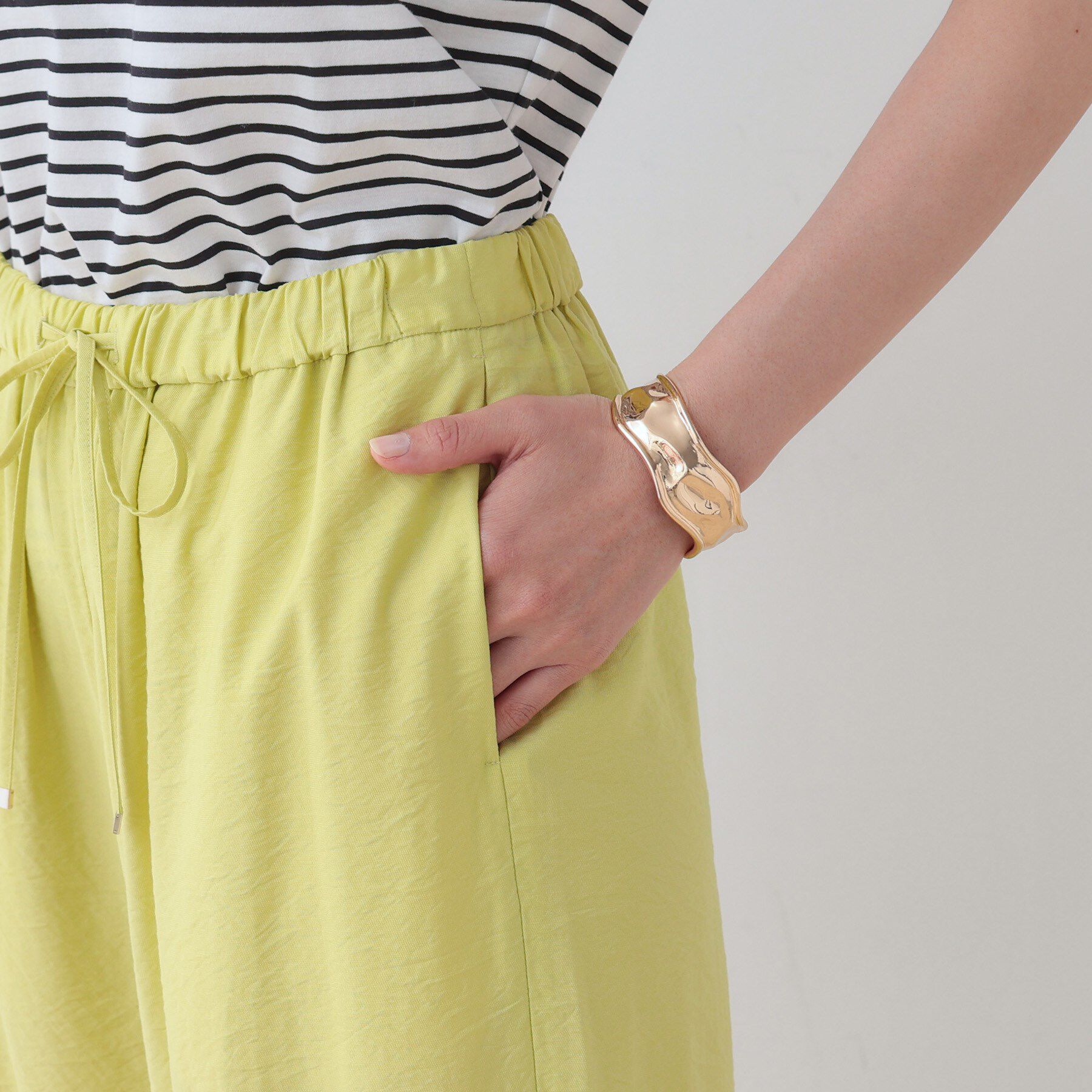 INDIVI「【洗える／UVケア／SETUP可能】ドロストワイドパンツ」|その他|